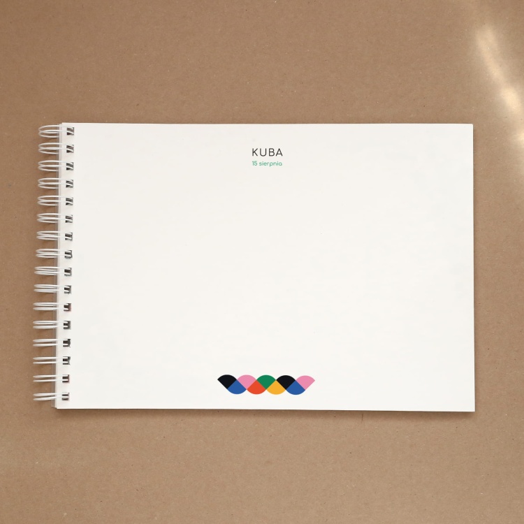 Wzorzysta księga gości na przyjęcie urodzinowe - strona w środku