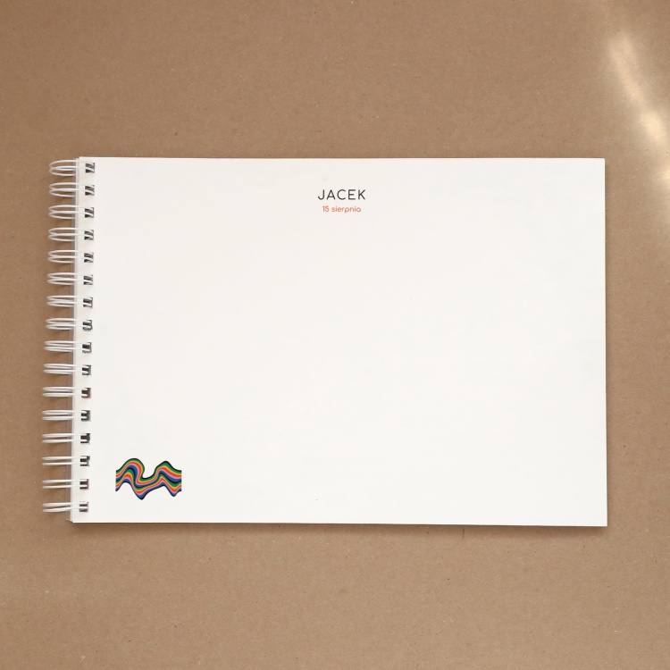 Wzorzysta księga gości na przyjęcie urodzinowe - strona w środku