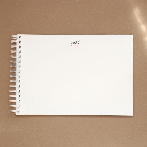 Wzorzysta księga gości na przyjęcie urodzinowe - strona w środku