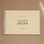 Wzorzysta księga gości na przyjęcie urodzinowe - okładka z przodu