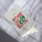 Karty menu na przyjęcie rośliny okładka