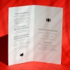 Karty menu na przyjęcie minimalistyczne symbole wnętrze