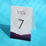 Retro numerki na stół urodzinowy