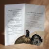 Karty menu na przyjęcie vintage wnętrze