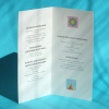 Karty menu na przyjęcie kolorowe  wnętrze
