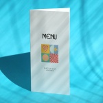 Karty menu na przyjęcie kolorowe okładka