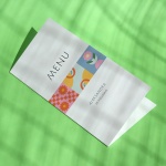 Karty menu na przyjęcie barwne okładka