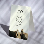 Numerki na stół urodzinowy ze wzorem retro