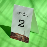 Numerki na stół urodzinowy w stylu retro