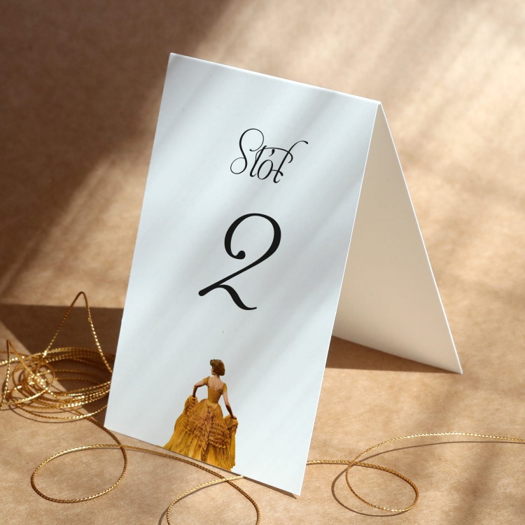 Numerki na stół urodzinowy w stylu vintage