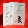 Karty menu na przyjęcie romantyczne wnętrze