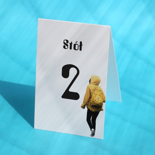 Numerki na stół urodzinowy w stylu retro