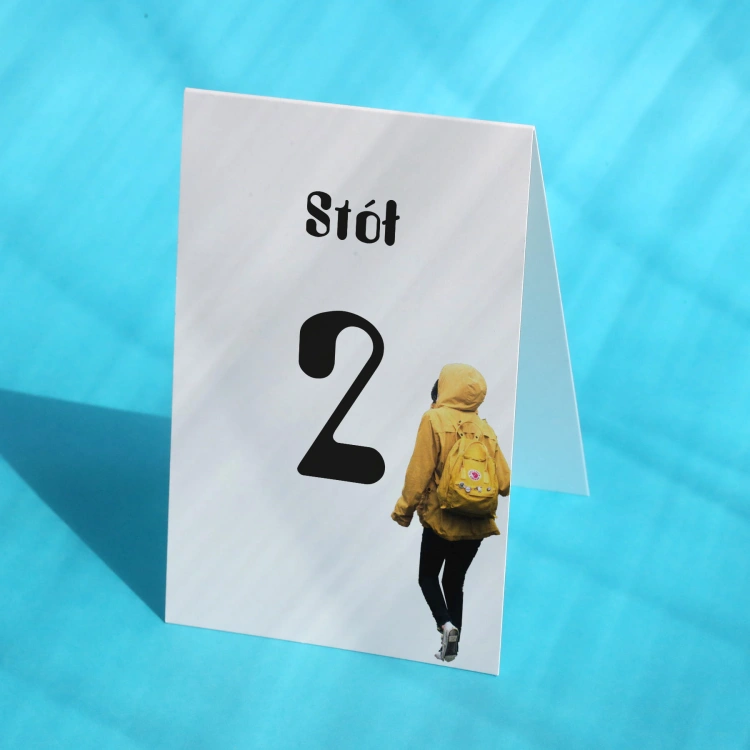 Numerki na stół urodzinowy w stylu retro