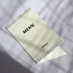 Karty menu na przyjęcie kwiatuszek okładka