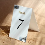 Eleganckie numerki na stół urodzinowy