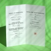 Karty menu na przyjęcie różowy kwiatek wnętrze