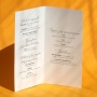 Karty menu na przyjęcie z liczbą- wnętrze