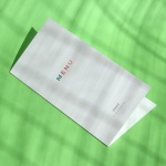 Karty menu na przyjęcie z kolorowym wzorem- okładka