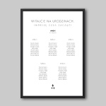 Minimalistyczny plan stołu urodzinowego z gwiazdkami