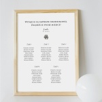 Vintage plan stołu urodzinowego