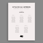 Plan stołu urodzinowego z ludzikiem