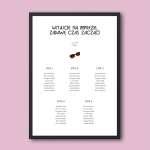 Retro plan stołu urodzinowego z okularami przeciwsłonecznymi