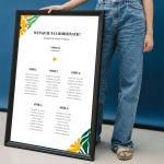 Plan stołu urodzinowego z kwiatami