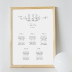 Plan stołu urodzinowego z liczbą