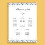 Plan stołu urodzinowego z elegancką wstążką