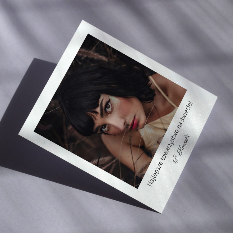 Polaroid podziękowanie dla gości - minimalistyczne