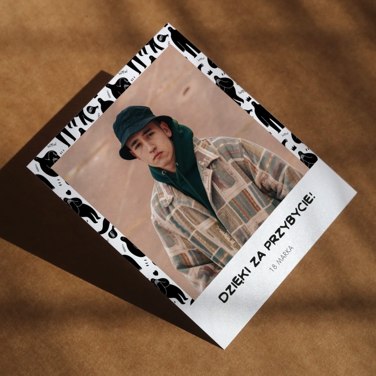 Polaroid podziękowanie dla gości - z wesołymi ludkami