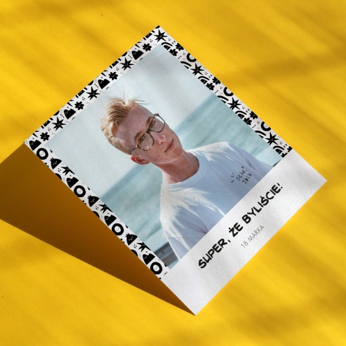 Polaroid podziękowanie dla gości - z wesołymi ozdobami
