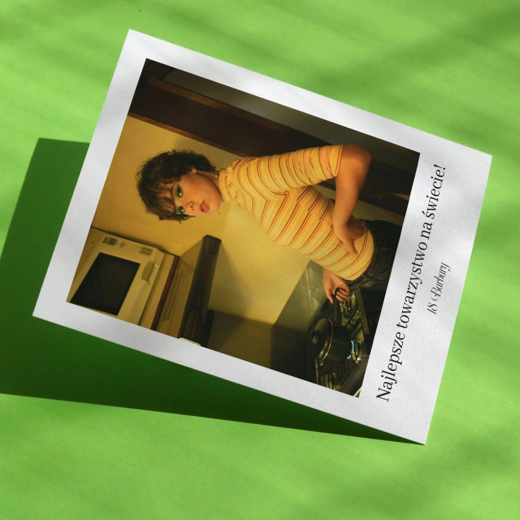 Polaroid podziękowanie dla gości - minimalistyczne