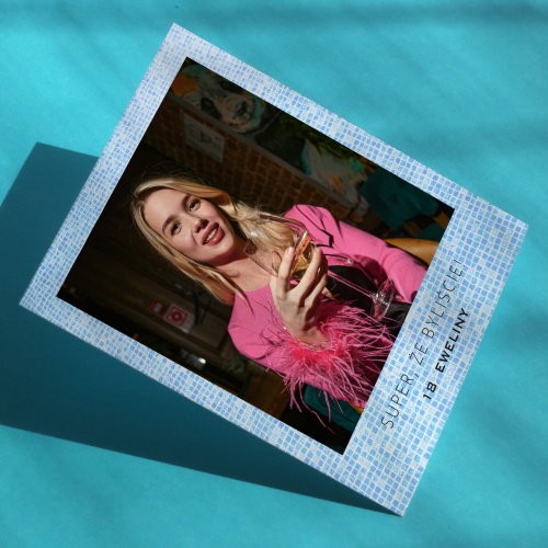 Polaroid podziękowanie dla gości - retro pool party