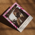 Polaroid podziękowanie dla gości - różowe hippie 70s