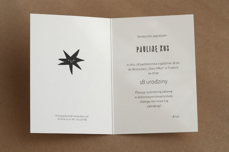 Zaproszenia urodzinowe stanger