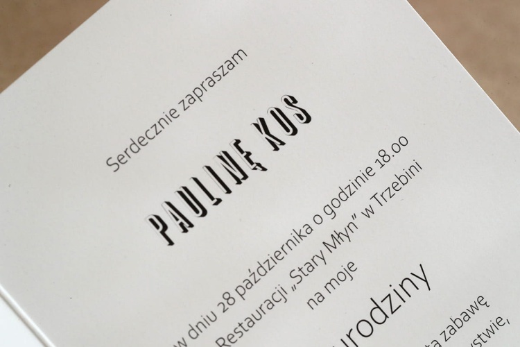 Zaproszenia urodzinowe stanger