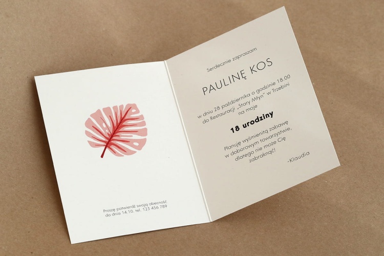 Zaproszenia urodzinowe