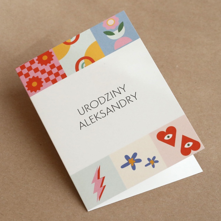 Zaproszenia na urodziny z kolorową grafiką