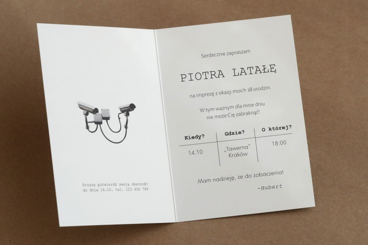 Zaproszenia urodzinowe w stylu retro
