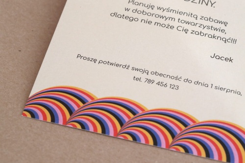 Zaproszenia na urodziny collection Bauhaus