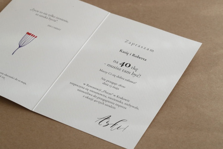 Zaproszenia na urodziny abstrakcyjne kredki