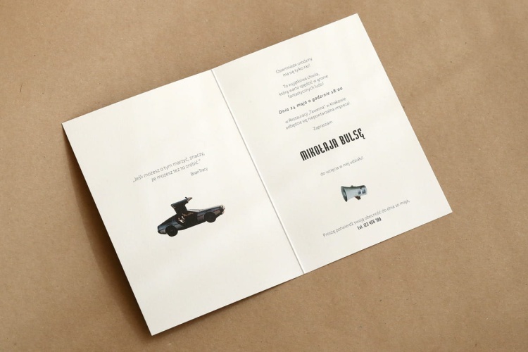 Vintage Collage zaproszenia na urodziny