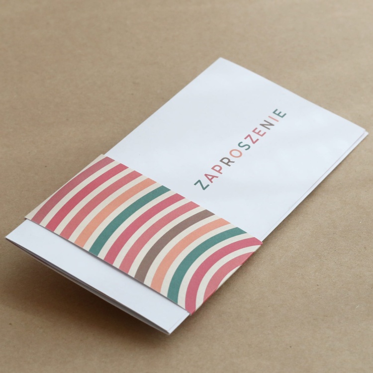 Bauhaus zaproszenia urodzinowe z obwolutą