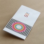 Bauhaus eleganckie zaproszenia urodzinowe z obwolutą