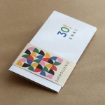 Bauhaus eleganckie zaproszenia urodzinowe z obwolutą