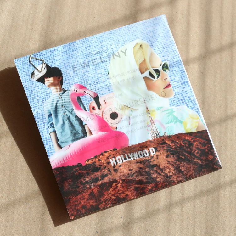 Zaproszenia urodzinowe w stylu retro z ozdobną kalką