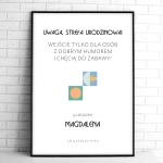 Tablice powitalne na przyjęcie urodzinowe z mozaiką