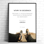 Retro tablice powitalne na przyjęcie urodzinowe