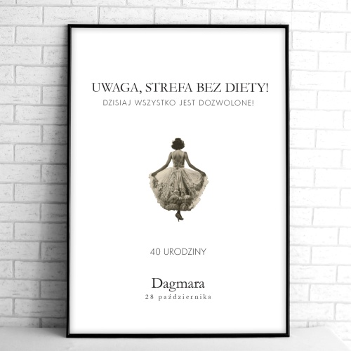 Vintage tablice powitalne na przyjęcie urodzinowe z damą